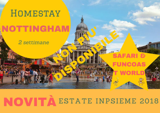 Nottingham Homestay Inpsieme 2018 sale scuola viaggi