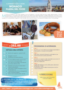 Monaco Filiera del Food Sale Scuola Viaggi