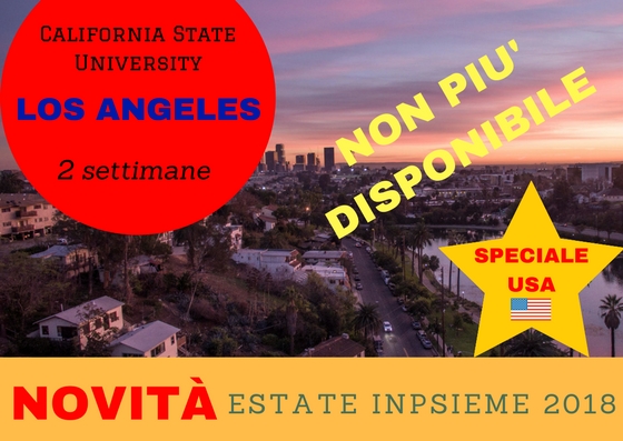 LOS ANGELES USA Inpsieme 2018 sale scuola viaggi