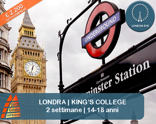 Londra Kings College Estate INPSieme 2019 Sale Scuola Viaggi destinazione estero