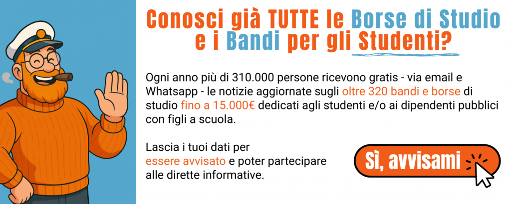 Scopri tutte le borse di studio italiane