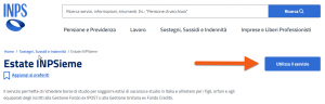 accesso al servizio presentazione domanda estate inpsieme su portale INPS