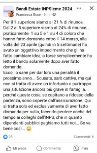 numero ripescaggi stimati dopo scorrimento delle graduatorie INPSieme